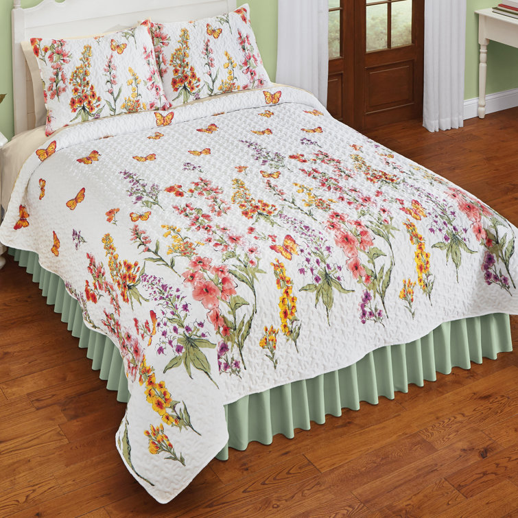 Laurel Foundry Modern Farmhouse Rosean Pink/White/Yellow Microfiber